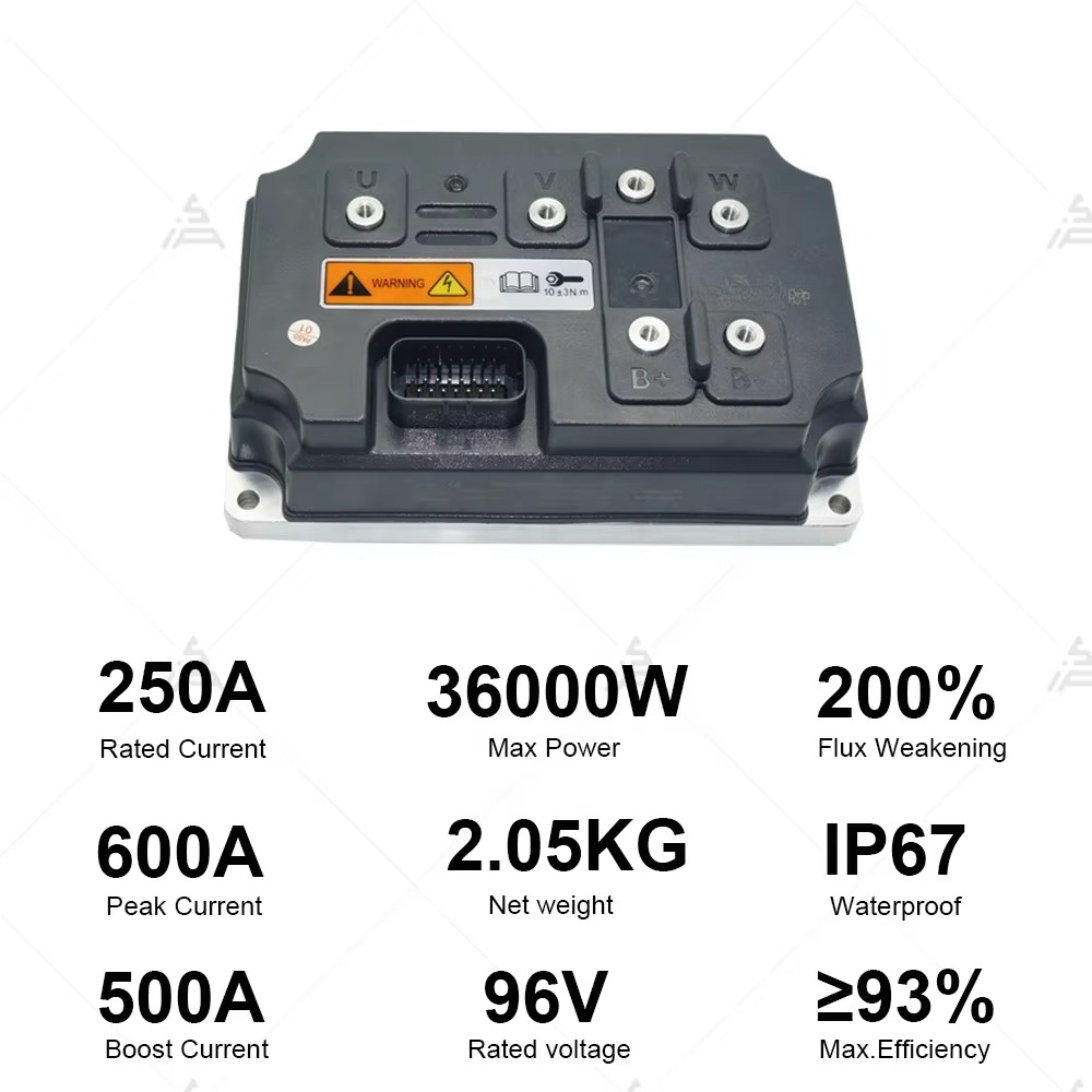 Programmable Bldc Motor Controller 96V - EM260SGTP-CAN-96V Hochleistungs-BLDC-Motorsteuerung für Programmierbare Elektromotorräder und