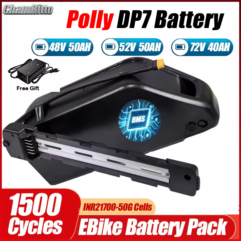 Electric Bicycle Battery 72V 30Ah - 48V Hailong Elektrofahrrad Unterrohr Polly DP7